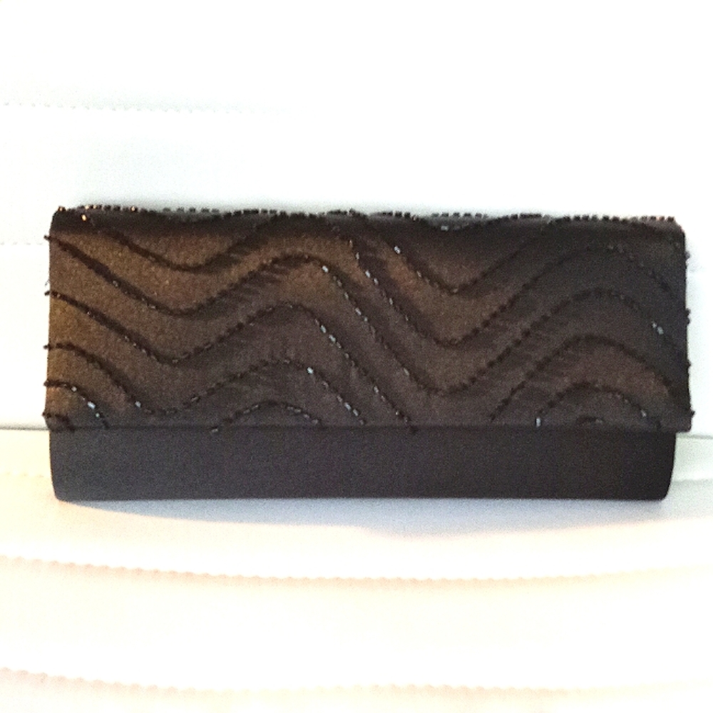 Style & Co Black Beaded Clutch Shoulder Bag Handbag 👜